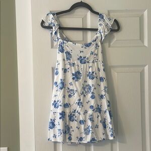 Hollister Blue Floral Mini Dress